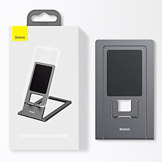Giá đỡ điện thoại Baseus Foldable Metal Desktop Holder LUKP000013 xếp gọn- hàng chính hãng