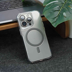 Ốp lưng trong suốt chống ố vàng cho iPhone 15 12 13 14 Pro Max hiệu Likgus CANDY - Ốp chống sốc Nút bấm kim loại, viền bảo vệ camera - Hàng nhập khẩu