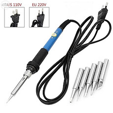 Mỏ Hàn Điều Chỉnh Nhiệt 60W – Đủ Bộ, An Toàn, Chuyên Dụng Cho Thợ Sửa Điện Và Gia Đình