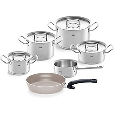 Bộ nồi Fissler profi 4 nồi 1 quánh 1 chảo chống dính nắp inox Hàng chính hãng