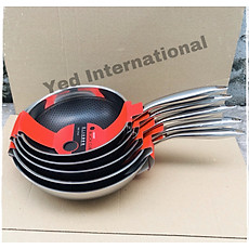 Chảo Chống Dính Inox 304 Cao Cấp Sâu Lòng Công Nghệ BlackCube Thương Hiệu Berndorf Nonstick STainless Steel Fry Wok