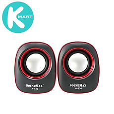 Loa SOUNDMAX A130 (2.0) 6W màu Xanh / Đỏ (model A-130)- Hàng Chính Hãng