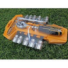 BỘ 12 ĐẦU TUÝP KÈM TAY VẶN 1/4" INGCO HKTS14122 - HÀNG CHÍNH HÃNG