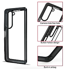 Ốp Lưng Chống Sốc Mặt Lưng Trong Suốt Bảo Vệ Cho Samsung Galaxy Fold 5 - Hàng Chính Hãng Likgus