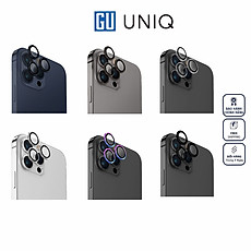Kính Dán Camera Cho iPhone 15 Pro Max UNIQ Optix Giúp Ống Kính Khỏi Bụi Chống Bám Dấu Tay Hàng Chính Hãng