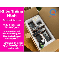 Khóa Cửa Thông Minh - OMG - Khóa Cửa Thông Minh - model X9 Tính Năng Sử Dụng Qua App Điện Thoại mạng wifi