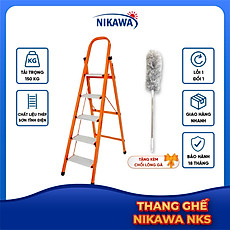 Thang Ghế Nikawa NKS-04 - 4 Bậc - 92cm - Màu Cam