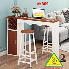Quầy bar mini kết hợp tủ rượu VKB09 ( không kèm ghế) - Nội thất lắp ráp Viendong Adv