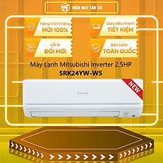Máy lạnh Mitsubishi Heavy SRK24YW-W5 (2.5Hp) Inverter - Hàng chính hãng