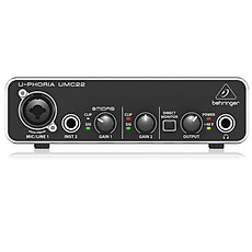 Soundcard thu âm Behringer U-Phoria UMC22 -USB Audio Interface-Hàng Chính Hãng