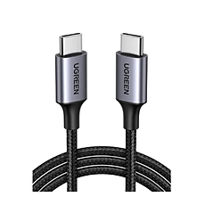 Cáp sạc USB Type-C to Type-C Ugreen 50150 hỗ trợ sạc nhanh 60W, truyền dữ liệu 480Mbps - Hàng Chính Hãng