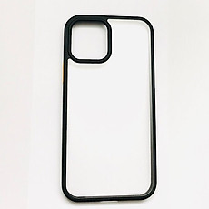 Ốp lưng cho iPhone 12 (6.1) và 12 Pro (6.1) hiệu Rock Guard Hybrid Glass Pc viền màu chống sốc - Hàng nhập khẩu