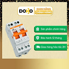 Cầu dao đảo chiều DoBo 63A, thương hiệu DoBo, bảo hành 12 tháng chính hãng đổi mới