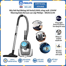 Máy hút bụi thương hiệu Philips XB2023/81, Serial 2000, công suất 1500W - Hàng Chính Hãng
