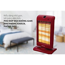 Sưởi điện 3 bóng Halogen Sunhouse SHD7016 đỏ đen - Hàng chính hãng