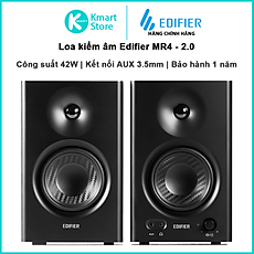 Loa kiểm âm Edifier MR4 Xử lý tín hiệu số Đầu vào TRS balance - Hàng chính hãng