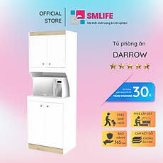 Tủ phòng ăn bằng gỗ công nghiệp thiết kế đa năng SMLIFE Darrow