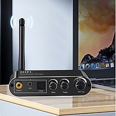 SOAIY Bộ Chuyển Đổi Âm Thanh DAC Bluetooth T01 Chỉnh Treble, Bass, Volume (Hỗ trợ Cổng Optical) - Hàng Nhập Khẩu