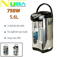Bình thủy điện 5.6L Ladomax HA-1656 có 3 chế độ rót, thiết kế 3 lớp cách nhiệt với ruột bình bằng inox 304 không gỉ-Hàng chính hãng