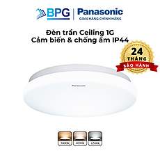 Đèn ốp trần nổi Panasonic Simple Ceiling 1G Loại cảm biến và chống thấm IP44 Công suất 12W/18W
