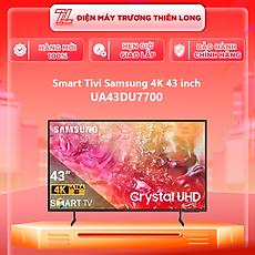 Smart Tivi Samsung 4K 43 Inch UA43DU7700 43DU7700 - Hàng chính hãng - Chỉ giao HCM