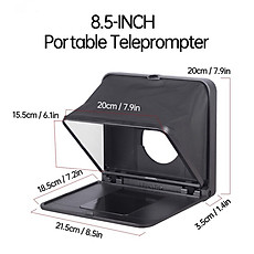Lensgo Teleprompter TC7 - Máy Nhắc Chữ Mini Cho Biên Tập Viên, MC Truyền Hình, Kích Thước Nhỏ Gọn, Dùng Cho Điện Thoại, Máy Ảnh - Hàng Chính Hãng