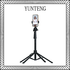 Gậy 4 chân chụp ảnh điện thoại Yunteng XC 90 tích hợp chân tripod và cằm tay selfie nhỏ gọn tiện lợi - Hàng chính hãng