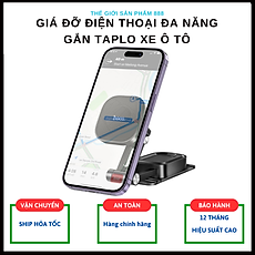 Giá đỡ điện thoại nam châm đa năng cao cấp H4 gắn taplo ô tô - Hàng chính hãng