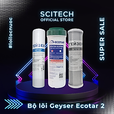 Bộ lõi thay thế máy lọc nước Nano Geyser Ecotar by Scitech (Tặng kèm lõi tiền lọc) - Hàng chính hãng
