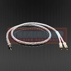 ROGTZ Cáp HiFi Liton 3.5mm Ra 2RCA Mạ Bạc Cho Ampli, Điện Thoại, PC Dài 1.5M - Hàng Nhập Khẩu