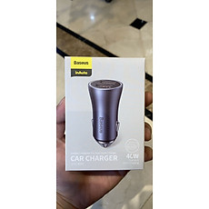 Tẩu sạc nhanh Oto 40w Baseus 2 cổng CCJD-A0G-Hàng Chính Hãng