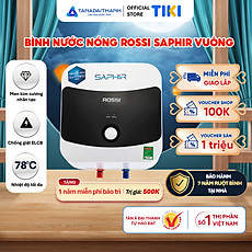 Bình nóng lạnh gián tiếp Rossi Saphir Vuông (15/20/30 Lít) - Chính hãng, Bảo Hành 7 năm