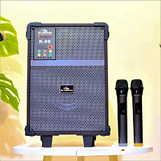 Loa kéo Kiomic K99 - Loa kéo di động bass 2 tấc - Tặng kèm 2 micro - Loa xách tay du lịch - Đầy đủ kết nối Bluetooth, AUX, USB, SD card - Dễ dàng điều chỉnh bass, treble, echo, vol - Thiết kế vỏ gỗ sang trọng, âm thanh sống động - Hàng chính hãng