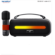 Loa bluetooth  Soundmax M-3 trợ giảng xách tay nhỏ gọn kèm 1 mic - Hàng Chính Hãng