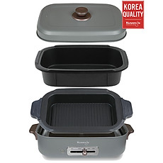 Lẩu nướng điện phủ gốm Ceramic 2 trong 1 Kuvings KMG-200B [4.0L] - Hàng chính hãng