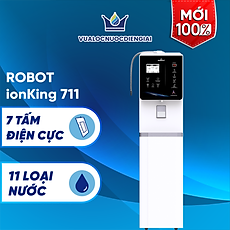 Máy Lọc Nước Điện Giải Ion Kiềm ROBOT iONKing 711 Chế Độ Nóng Nguội Lạnh - Hàng Chính Hãng