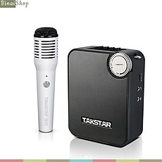 Takstar E500W - Máy Trợ Giảng Hai Mic Không Dây UHF, Kết Nối Bluetooth, Công Suất 20W Cho Giáo Viên, Bán Hàng, Hướng Dẫn Viên - hàng chính hãng