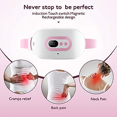 Đai Giảm Đau bụng Kinh Nguyệt, Đai hỗ trợ  Béo,  Sưởi Ấm Bụng, Massage, 30 NGÀY 1 ĐỔI 1] Rung, Nóng Và Xung Điện EMS, Công Nghệ Nhật Bản.