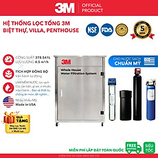 Hệ Thống Lọc Nước Tổng Cao Cấp 3M WTS150 (Combo 3MWTS150 AP904) Chuyên Dùng Cho Biệt Thự Villa Penthouse Nhập Khẩu Mỹ - Hàng Chính Hãng 3M