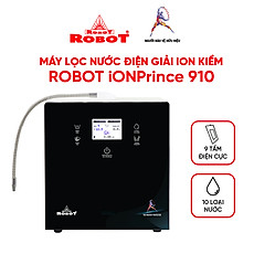Máy Lọc Nước Điện Giải Ion Kiềm ROBOT IonPrince 910 Chức Năng Nóng Thông Minh - Tạo 10 Loại Nước Sử Dụng Tốt Cho Sức Khỏe - Hàng Chính Hãng