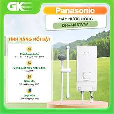 Máy Nước Nóng Trực Tiếp Không Bơm Panasonic DH-4MS1VW (4500W) - Hàng chính hãng