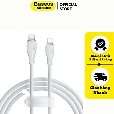 Cáp sạc nhanh Baseus Pudding Series Fast Charging Data Cable Type C to IP 20W - Hàng chính hãng