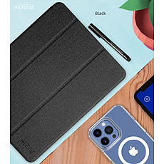 Bao Da dành cho iPad Mini 7 , Mini 6 kèm khay đựng bút chính hiệu MUTURAL - Hàng nhập khẩu
