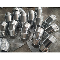 Cut 90 độ cut ống gió D150 tôn hoa sen