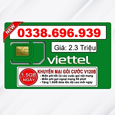 Sim Viettel số đẹp - Hàng chính hãng - 0338.696.939