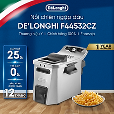 Nồi chiên ngập dầu DeLonghi Premium Fry F44532CZ 5 lít - 3200W - Điều khiển điện tử - Hàng chính hãng