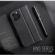 Bao da dành cho iPhone 17 Pro Max / 17 Pro / 17 Air / 17 / 16 Pro Max , iPhone 16 Pro , iPhone 15 Pro Max , iPhone 15 Pro Dux Ducis Hivo Series dạng ví có ngăn đựng thẻ đựng tiền tiện lợi - hàng chính hãng