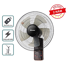 Quạt treo tường điều khiễn từ xa remote Mitomo FTT-60AE hàng chính hãng