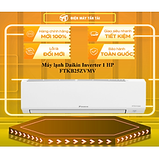 Máy lạnh Daikin Inverter 1 HP FTKB25ZVMV - HÀNG CHÍNH HÃNG - CHỈ GIAO HCM