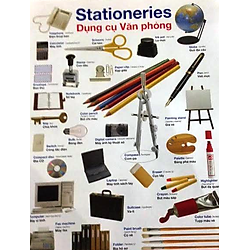 Poster 2 Mặt – Vật Dụng Hàng Ngày + Dụng Cụ Văn Phòng
